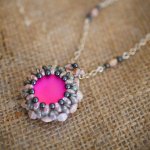 Queensland pink pendant necklace