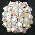 White pearl agate ring (in kit)