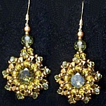 Kit boucles d'oreilles Djerba Kaki mordoré