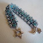 Bracelet Argyle Bleu indien en kit