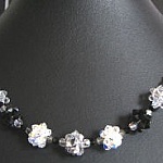 Black/silver bead necklace kit