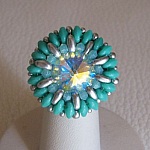 Livelove silver turquoise ring kit