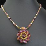 Pendant and necklace Giraglia Harlequin in kit