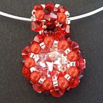 Pendentif en kit Tinos rouge