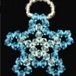 Hanging lamp kit Crystal Star Aqua Blue