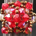 Notice ring Formentera red