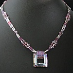 Instruction manual for Tila Square purple necklace