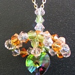 Small green heart pendant instructions