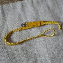 Yellow braided watchband