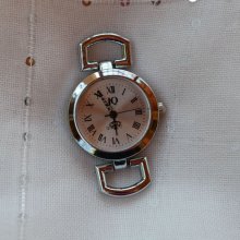 Vintage style silver watch face