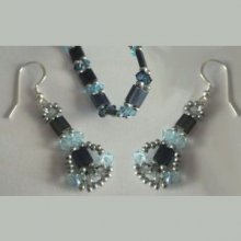 Tila Blue jean's earrings kit