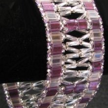 Tila & Twist Purple/Silver Window Bracelet Kit