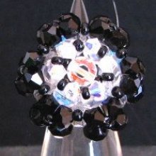 Malte II Black & Crystal Ring Kit