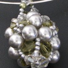 Swarovski Pendant Kit Mauri Khaki & Grey