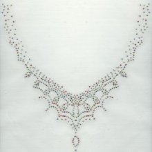 RHINESTONE PATTERN MULTICOLOR NECKLACE