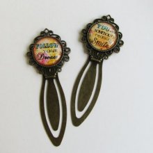 Bookmark with message cabochon