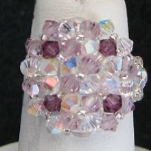 Notice ring Arz Crystal Amethyst