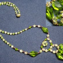 Instructions for the necklace caiman olivine