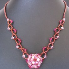 Notice of pink honshu necklace
