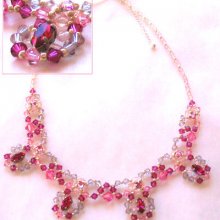 Agnes fuchsia necklace instructions