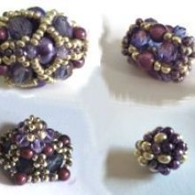Notice beads Java purple