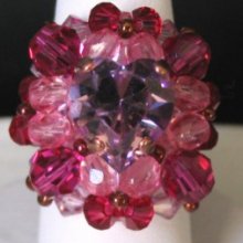 Fuchsia tonga ring instructions