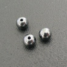Round hematite bead 4mmx10