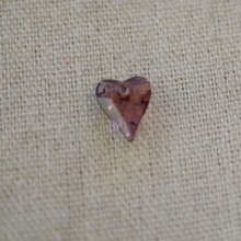 Wild Swarovski Heart Pendant 12 mm Crystal Antique Pink