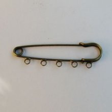 Aged bronze kilt pin 5 fasteners