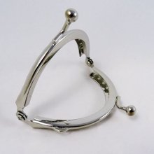 Silver wallet clasp 7 cm