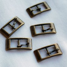 Antique bronze buckles for 8mm belt style bracelet x 5
