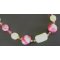 Collier fimo anis/cerise