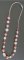Collier fimo anis/cerise