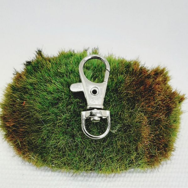 silver keychain with tree of life symbol and multicolored handmade pearl