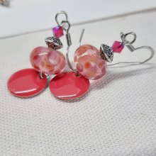 earrings strawberry flesh color beautiful bright color and original for these earrings designer