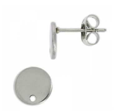 puces en acier inoxydable 8mm (+ 2.50 €)