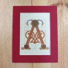 Illuminated letter A in French-Saxon style