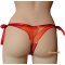 Ruby orange and copper silk thong