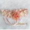 clips wedding shoes bow satin and lace salmon bride