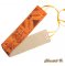 scarf chiffon orange hand painted accessory evening