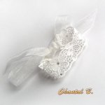 lace bracelet white guipure romantic wedding accessory