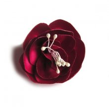 handmade pink satin flower and pistils for wedding accessory