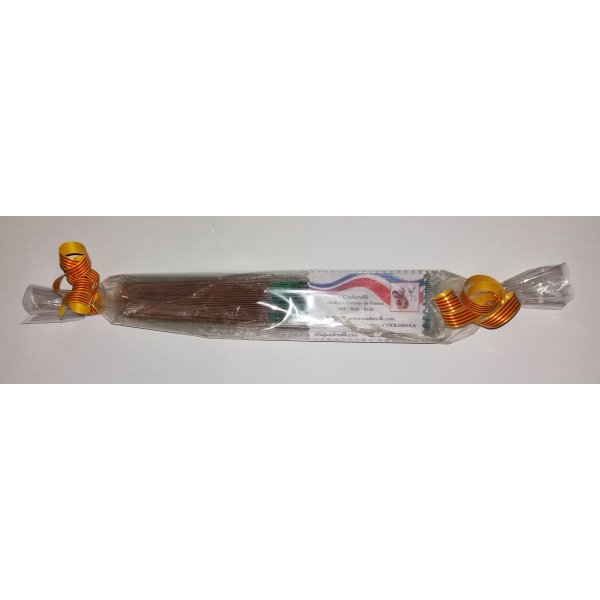 My first hand drawn and painted cotton fan "Minouche