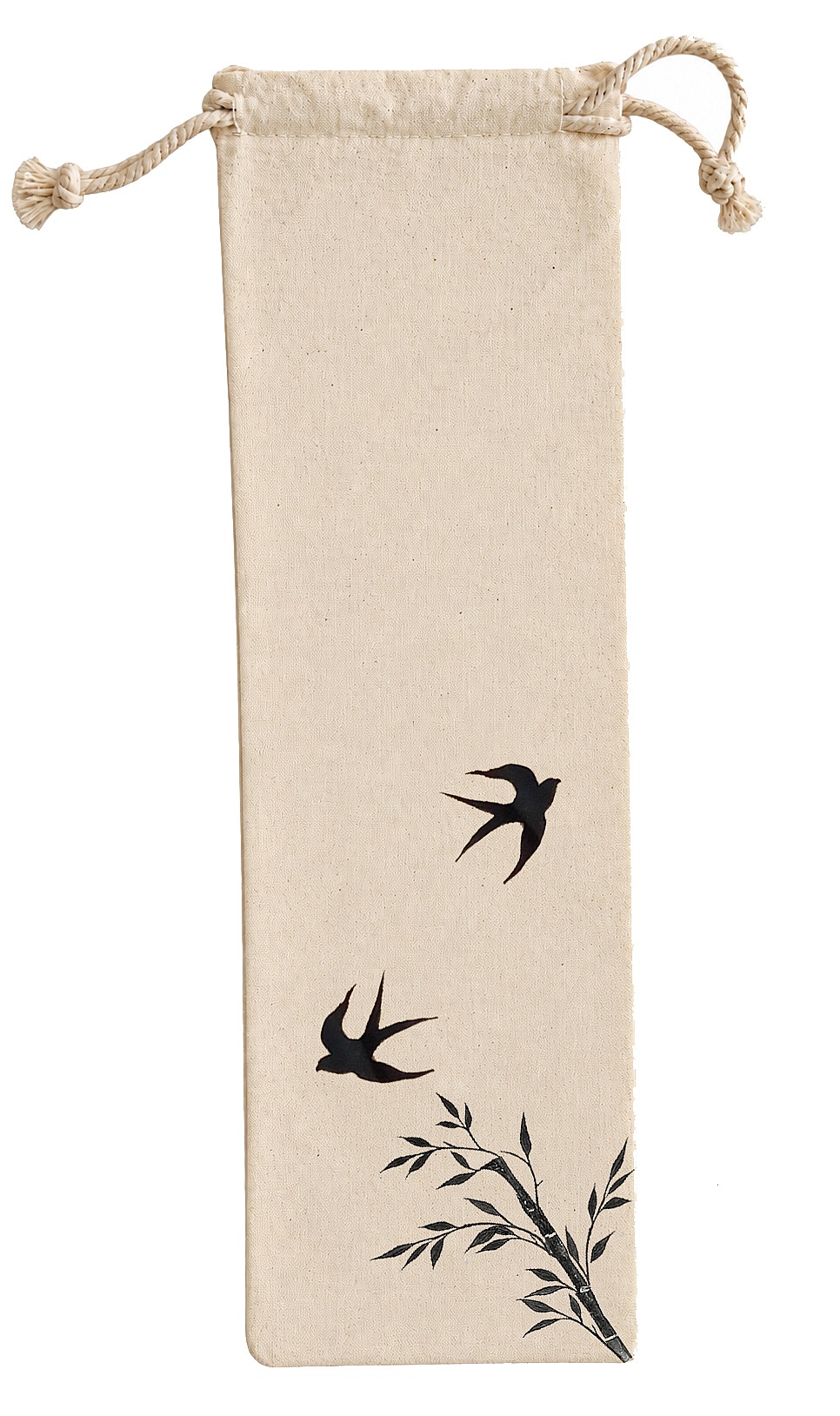 Hand-drawn and hand-painted cotton satin fan "Liberty