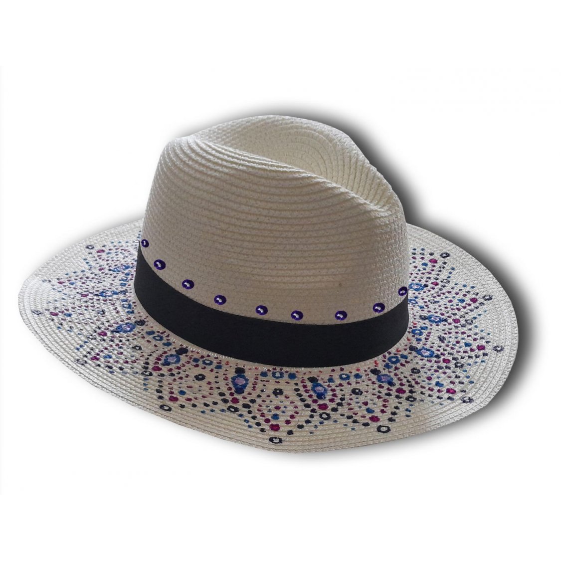 A nice Panama style hat made of coated straw for better protection