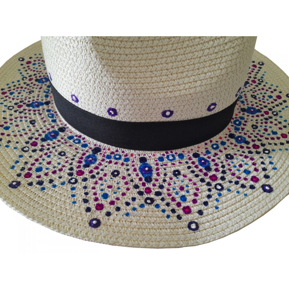 A nice Panama style hat made of coated straw for better protection