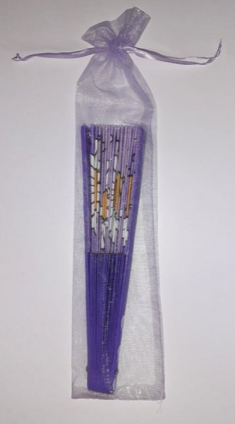 My first hand drawn and painted cotton fan to personalize