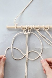 Tying lark's knots