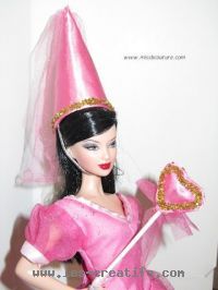 Barbie doll fairy hat and wand