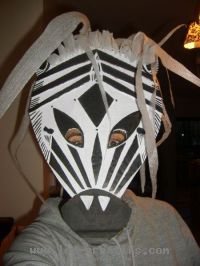 Child zebra mask